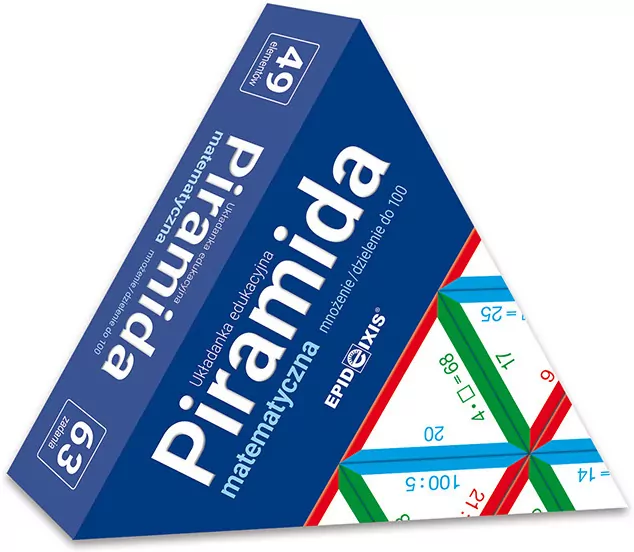 Piramida matematyczna. Mnożenie / dzielenie do 100 - tantis.pl