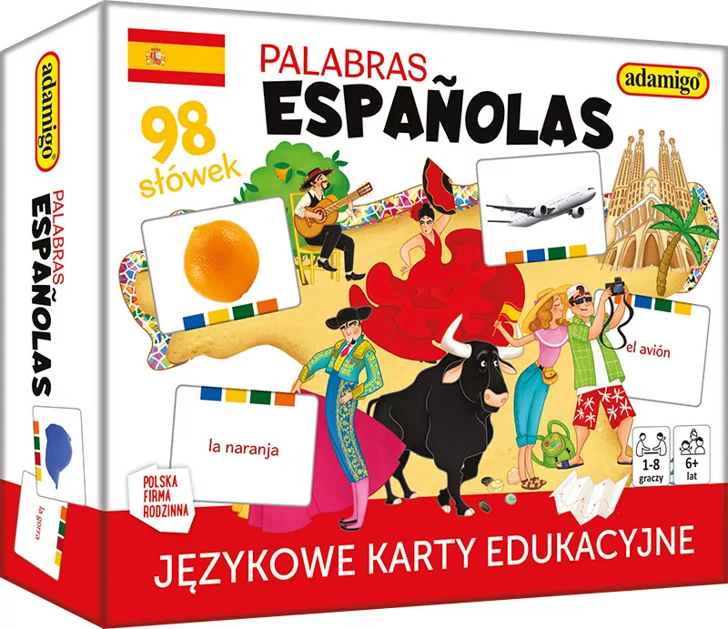 Palabras Espanolas - językowe karty edukacyjne - tantis.pl
