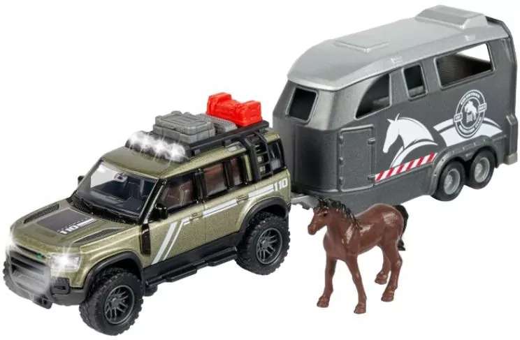 Majorette Land Rover zestaw dżokeja 25cm - tantis.pl