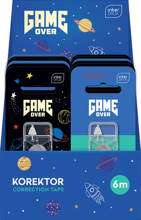 Korektor w taśmie 6m Game Over mix - tantis.pl