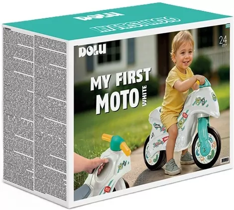 DOLU motor jeździk biało-zielony 2626 26262 - tantis.pl