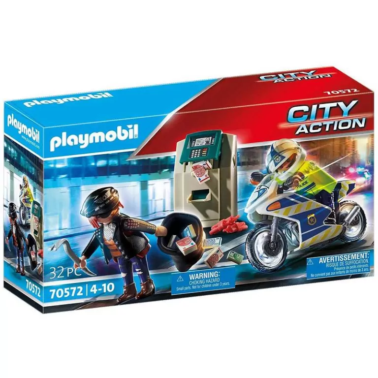 Playmobil 70572 Policyjny motor. Pościg za przestępcą - tantis.pl