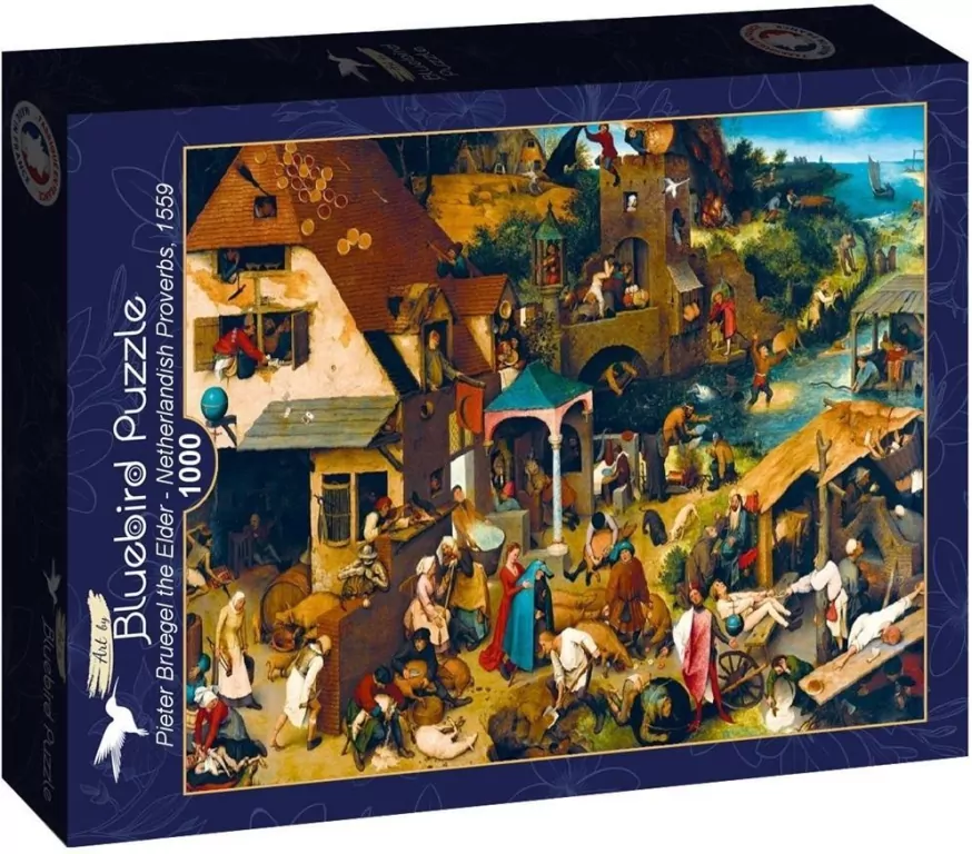 Puzzle 1000 Przysłowa, Brueghel 1559 - tantis.pl