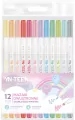 Interdruk. Mazaki dwustronne pastel, 12 kolorów - tantis.pl