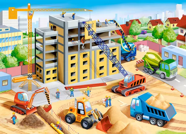 Puzzle 60 Big Construction Site - tantis.pl