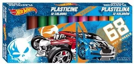 Plastelina 12 kolorów Hot Wheels - tantis.pl