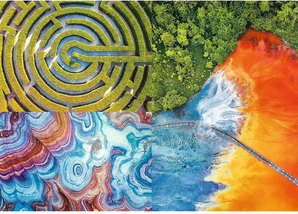 Puzzle 500. Aerial Mindblow: Maze of Colors TREFL - tantis.pl