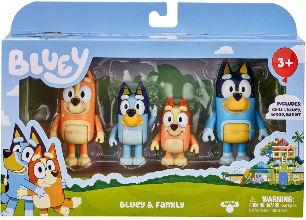 Bluey. Rodzina 4 figurki - tantis.pl