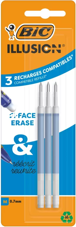 Wkład Illusion 0,7mm niebieski 3szt BIC - tantis.pl