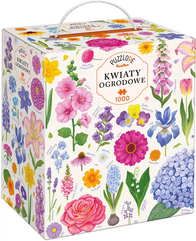 CzuCzu. Puzzlove. Kwiaty ogrodowe. 1000 el. - tantis.pl