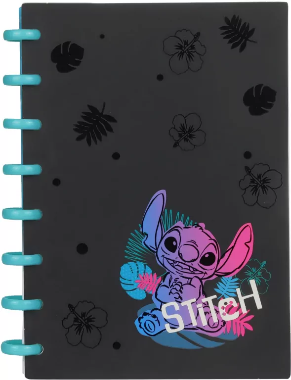 Kołobrulion A5 Disney Black Stitch big ring 100 kartek wzór 3 - tantis.pl