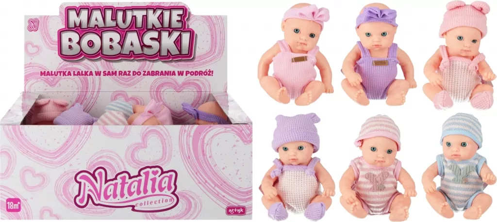 Lalka bobas 20cm mix - tantis.pl
