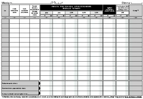Druk ewidencji przychodów/ryczałt A5, 6830 - tantis.pl