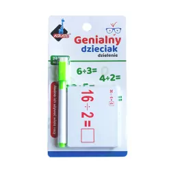 Fiszki matematyczne dzielenie. Genialny dzieciak
