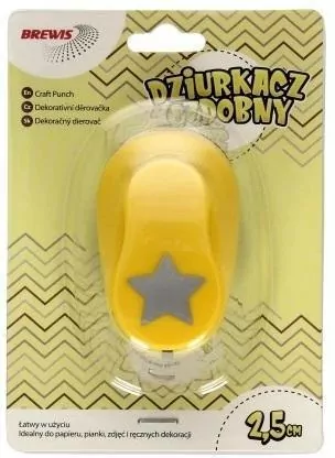 Dziurkacz ozdobny 2,5cm gwiazda MIX - tantis.pl