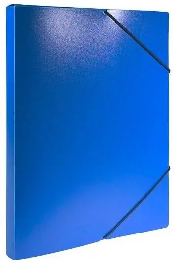 Teczka z gumką A4 PP pudło niebieska 2cm - tantis.pl