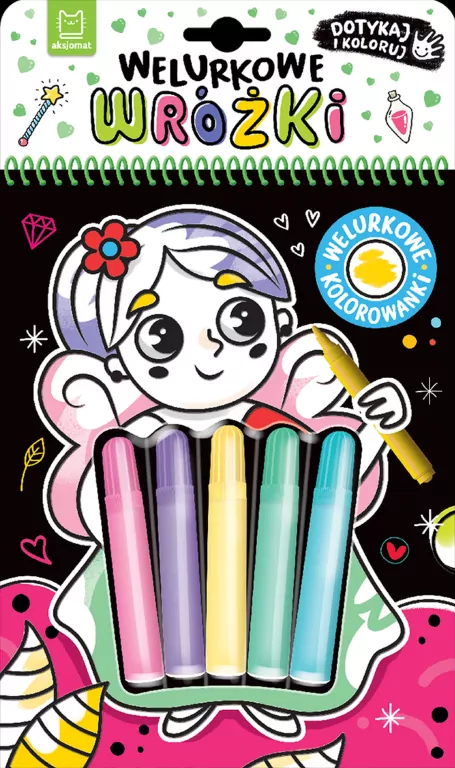 Welurkowe wróżki. Dotykaj i koloruj - tantis.pl