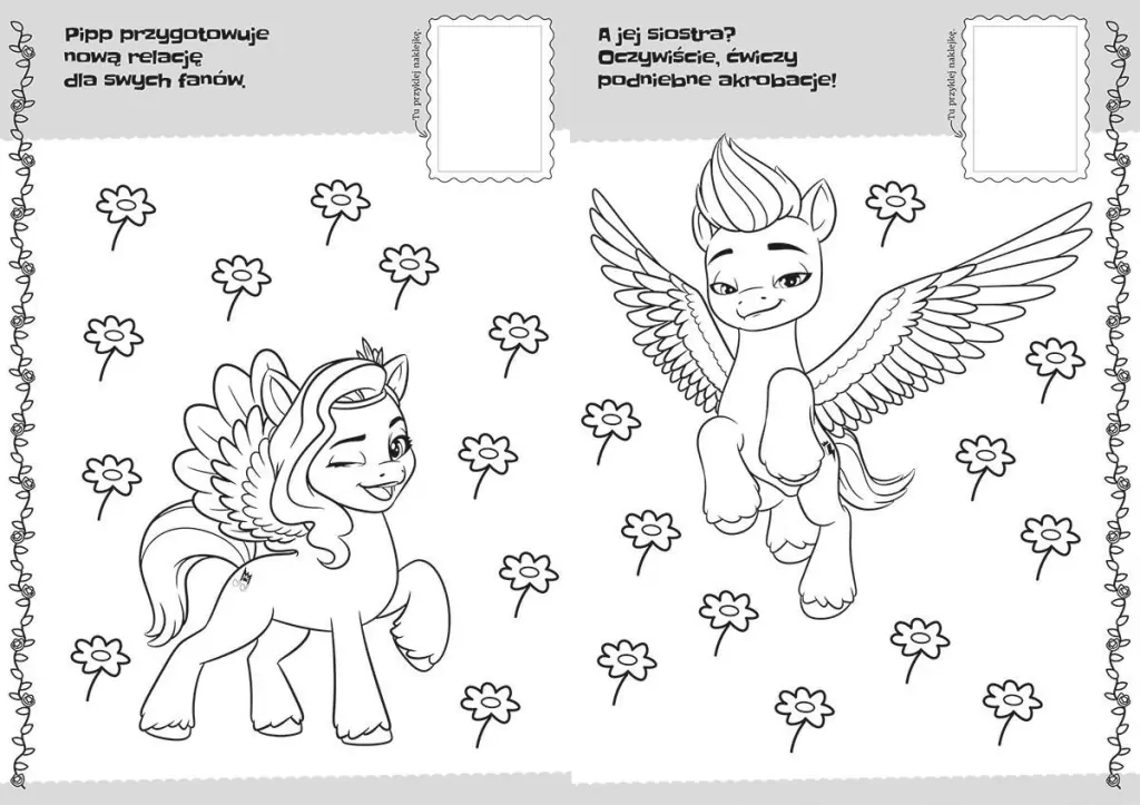 Koloruj i naklejaj na wiosnę. Koloruj i naklejaj. My Little Pony - tantis.pl