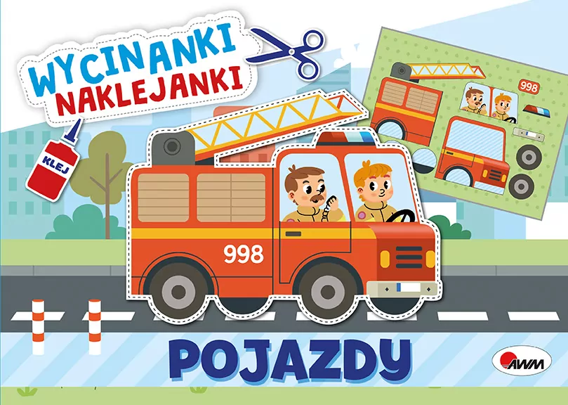 Pojazdy. Wycinanki naklejanki - tantis.pl