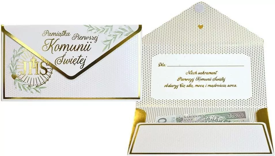Koperta podarunkowa Komunia - tantis.pl