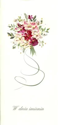 Karnet. Imieniny. Kwiaty