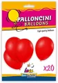 Balony lateksowe czerwone 26cm 20szt - tantis.pl