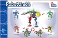 Klocki konstrukcyjne Alleblox RobotUnion 65el czerwony - tantis.pl