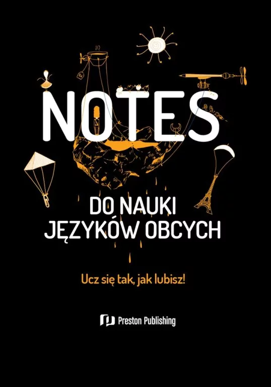 Notes do nauki języków obcych. Czarny - tantis.pl