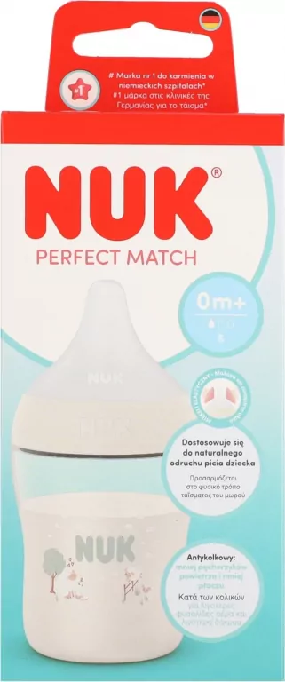 NUK. Butelka z silikonowym smoczkiem. 150 ml. Owca - tantis.pl