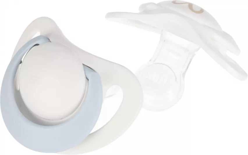 NUK. Star. Smoczki. 0-6 miesięcy. Biały i niebieski - tantis.pl