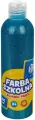 Farba szkolna naturalna tempera 250 ml brokatowa turkusowa - tantis.pl
