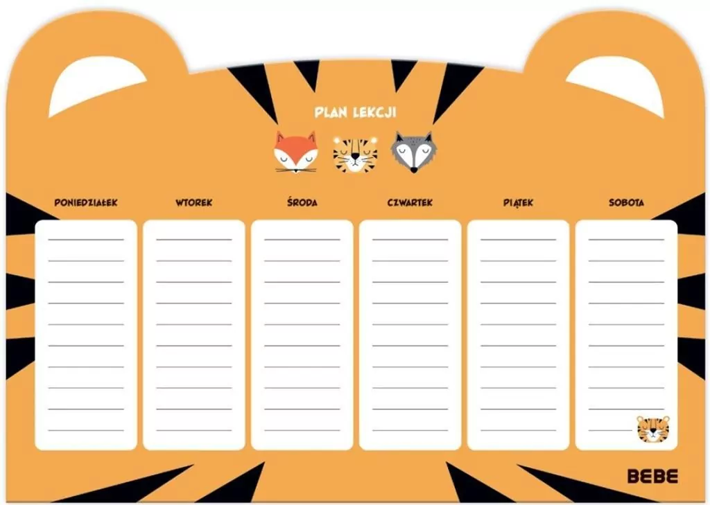 Plan lekcji A4 Friends Boys - tantis.pl