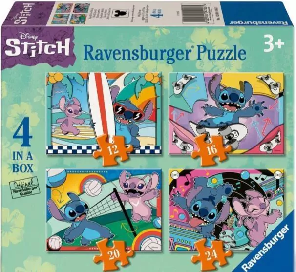Puzzle 4w1 Disney Stitch - tantis.pl