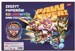 Zeszyt papierów kolorowych nabłyszczanych A4/10 Psi Patrol - tantis.pl