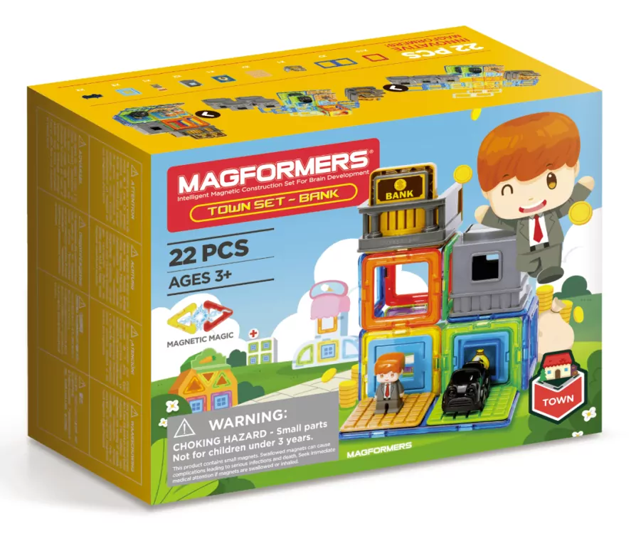 Town Set. Bank. Magformers - tantis.pl