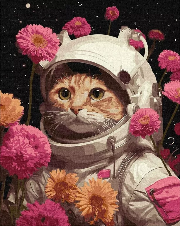 Malowanie po numerach. Wyprawa kota 40x50cm - tantis.pl