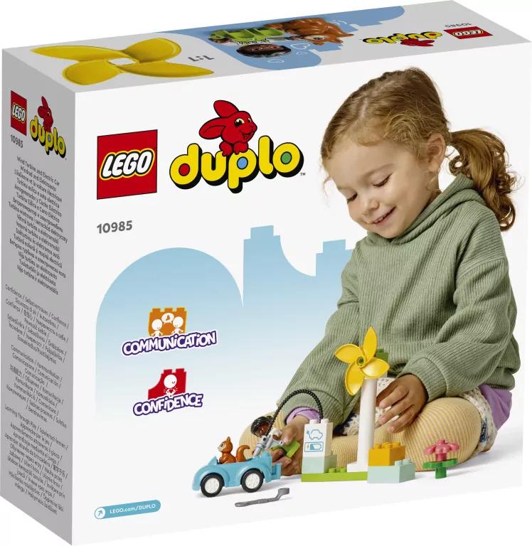 LEGO® DUPLO® Town. Turbina wiatrowa i samochód elektryczny. 10985 - tantis.pl