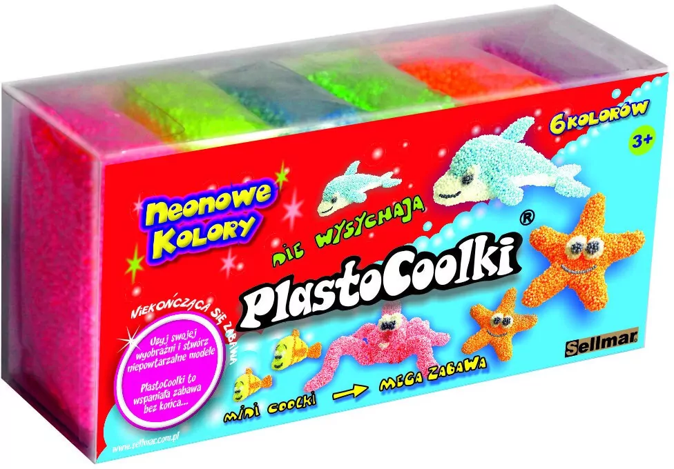 PlastoCoolki neon. 6 sztuk - tantis.pl