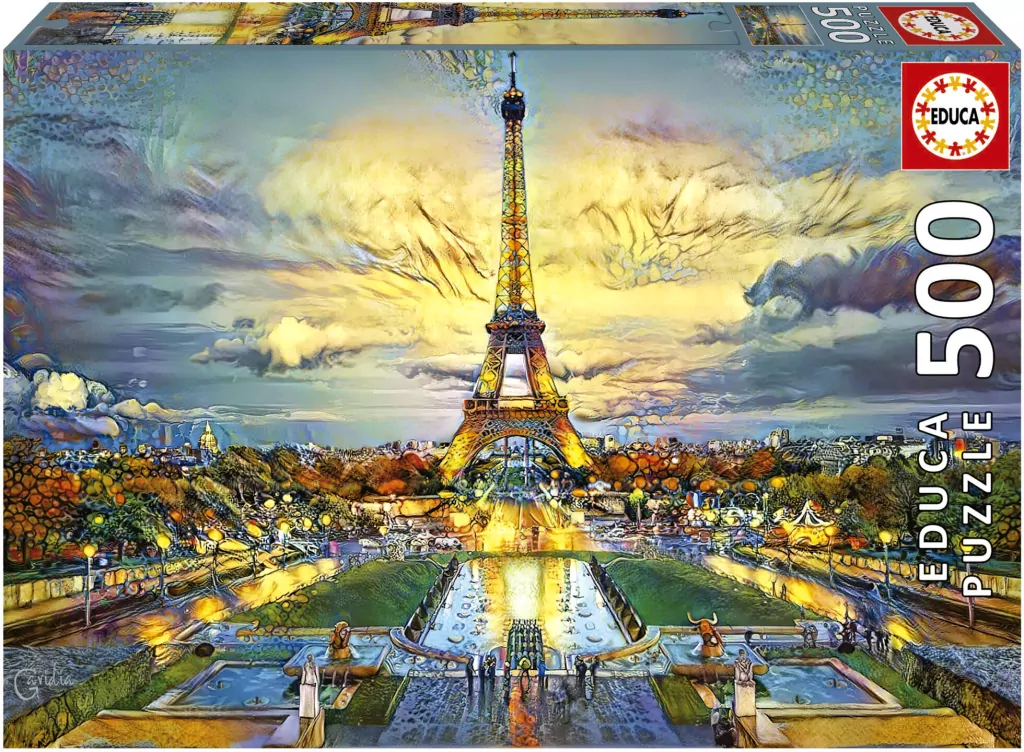 Puzzle 500 Wieża Eiffla, Paryż - tantis.pl