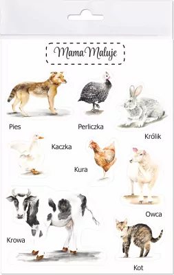 Naklejki duże. Zwierzęta wiejskie