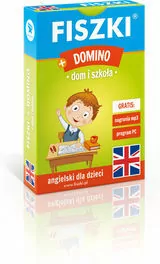 Fiszki obrazkowe. Domino. Angielski dla dzieci. Dom i szkoła - tantis.pl