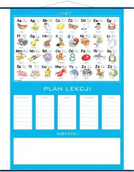 Plan lekcji - alfabet, plansza edukacyjna