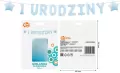 Girlanda papierowa 1 urodziny niebieska 1,8m - tantis.pl