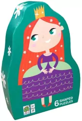 Puzzle dla dzieci w ozdobnym pudełku Księżniczka