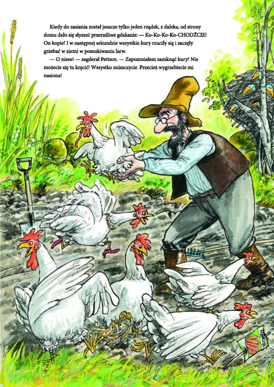 Rwetes w ogrodzie. Pettson i Findus - tantis.pl