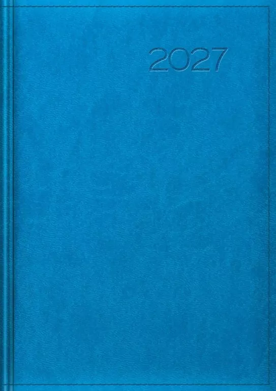 Kalendarz 2027 tygodniowy niebieski - tantis.pl