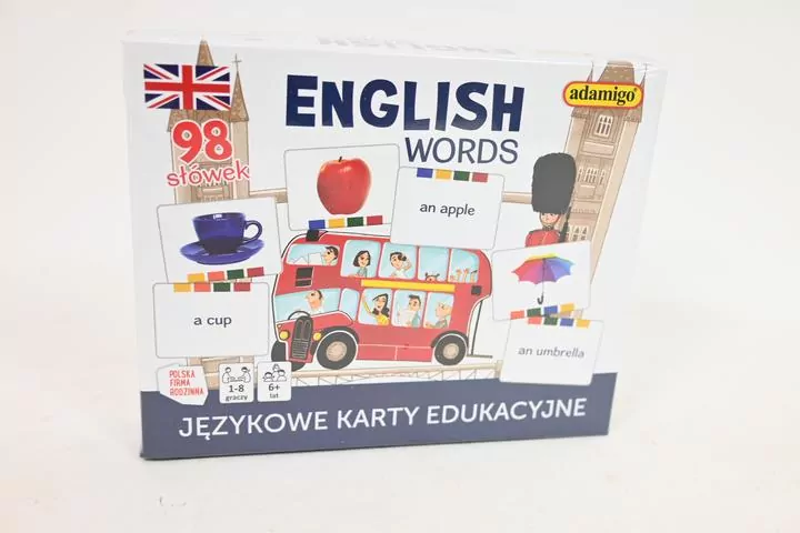 English words - językowe karty edukacyjne - tantis.pl