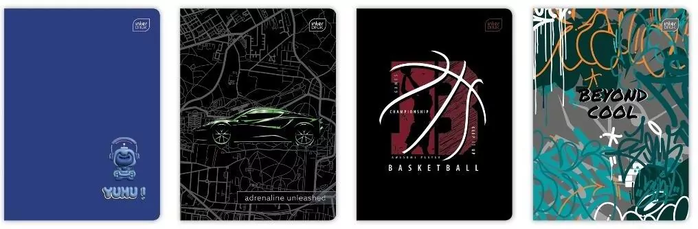 Zeszyt A5/32K kratka M 70g UV Boys mix (10szt) - tantis.pl
