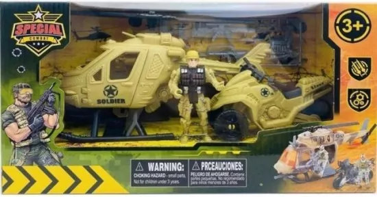 Zestaw militarny ze śmigłowcem