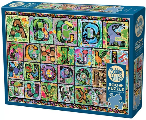 Puzzle 500 Zwierzęcy alfabet 113578 - tantis.pl